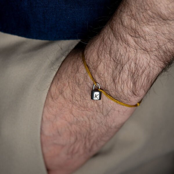 Alternative view of Lock Letter bracelet | اسوار قفل مع حرف