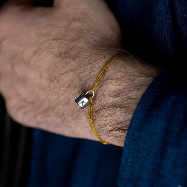 Lock Letter bracelet | اسوار قفل مع حرف