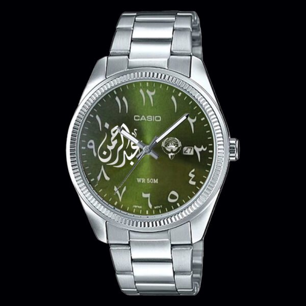 Casio Custom Olive Green Arabic Dial | كاسيو مينا معدلة عربي