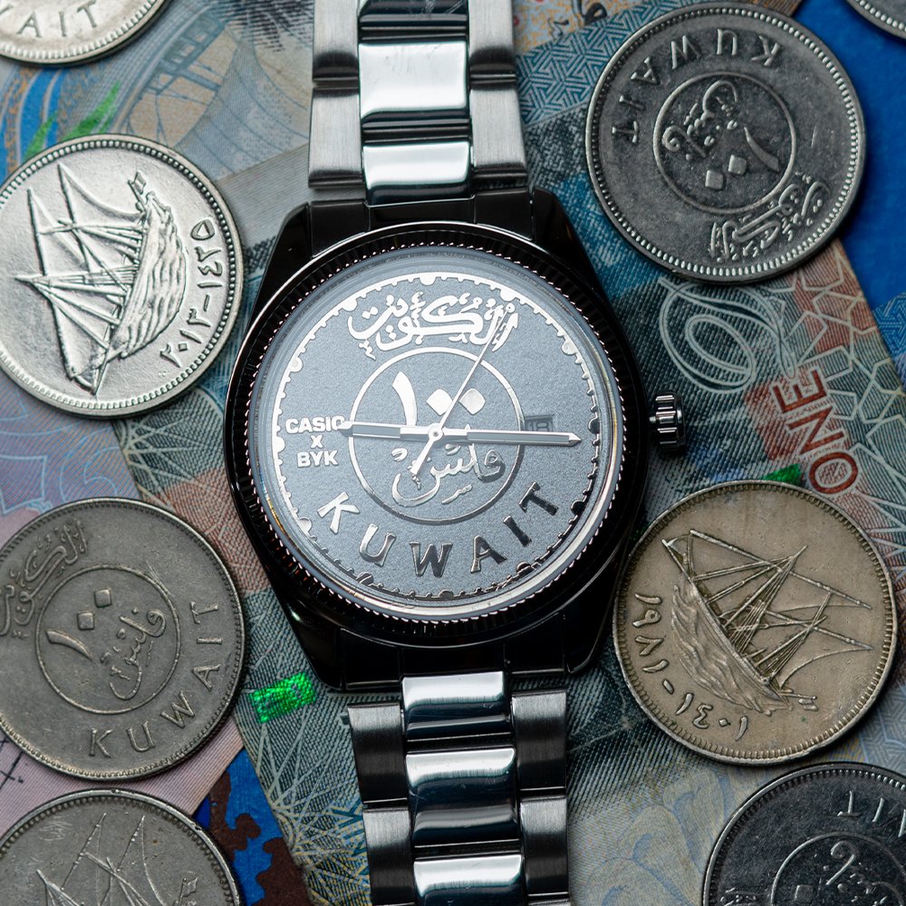 100 Fils Dial Custom Casio x Byk | كاسيو ١٠٠ فلس مقاس 39مم