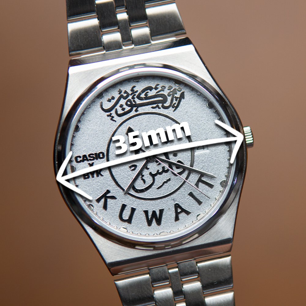100 Fils Dial Custom Casio x Byk  | كاسيو ١٠٠ فلس مقاس 35مم - Image 2