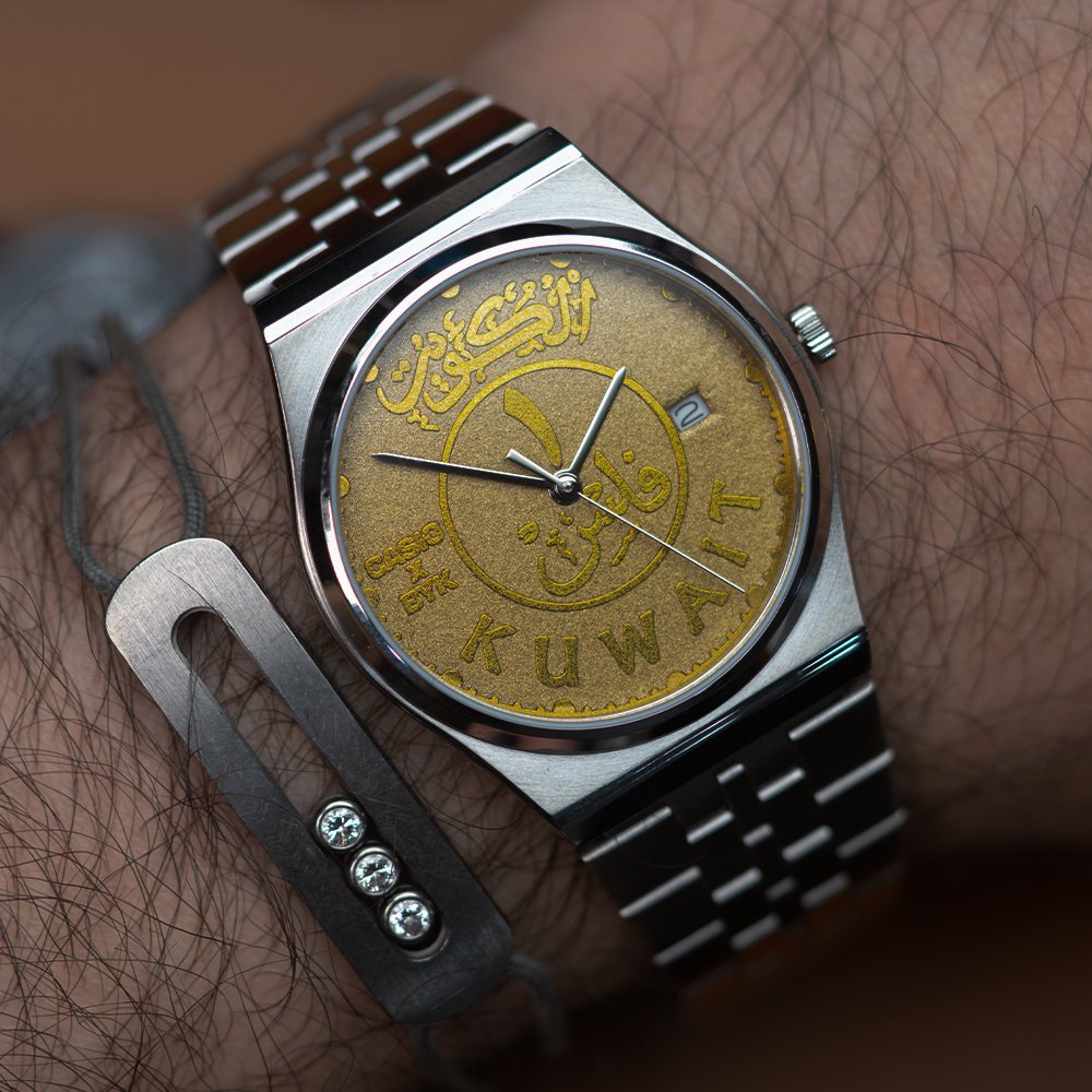 1 Fils Dial Custom Casio x Byk  | كاسيو ١ فلس مقاس 35مم - Image 5