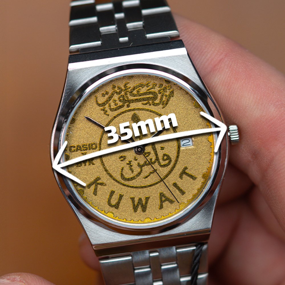 1 Fils Dial Custom Casio x Byk  | كاسيو ١ فلس مقاس 35مم - Image 2