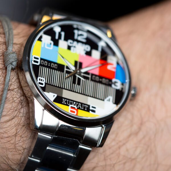 Alternative view of Casio Retro Kuwait TV Color Bar Watch - Arabic Dial | ساعة كاسيو بتصميم شاشة تلفزيون الكويت