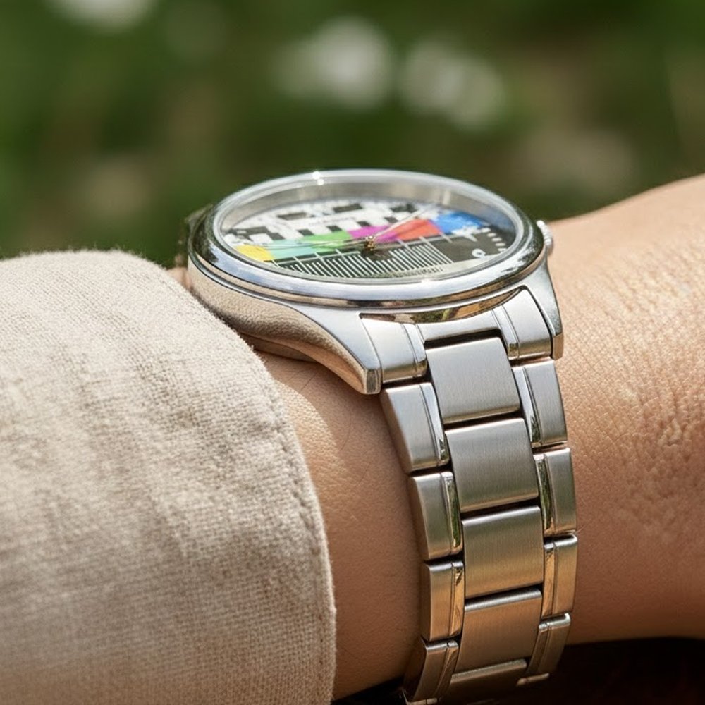 Casio Retro TV Color Bar Watch - Arabic Dial | ساعة كاسيو بتصميم شاشة التلفاز الكلاسيكية - أرقام عربية - Image 3