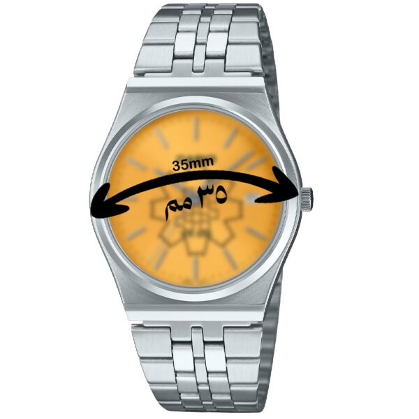 Alternative view of 1 ساعة كاسيو صفراء بشعار زهرة العرفج مقاس ٣٥مم