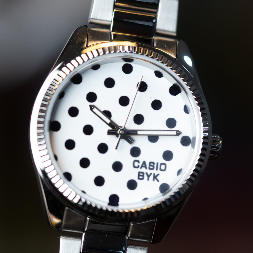 Polka Dot Dial Women Casio Watch 30mm