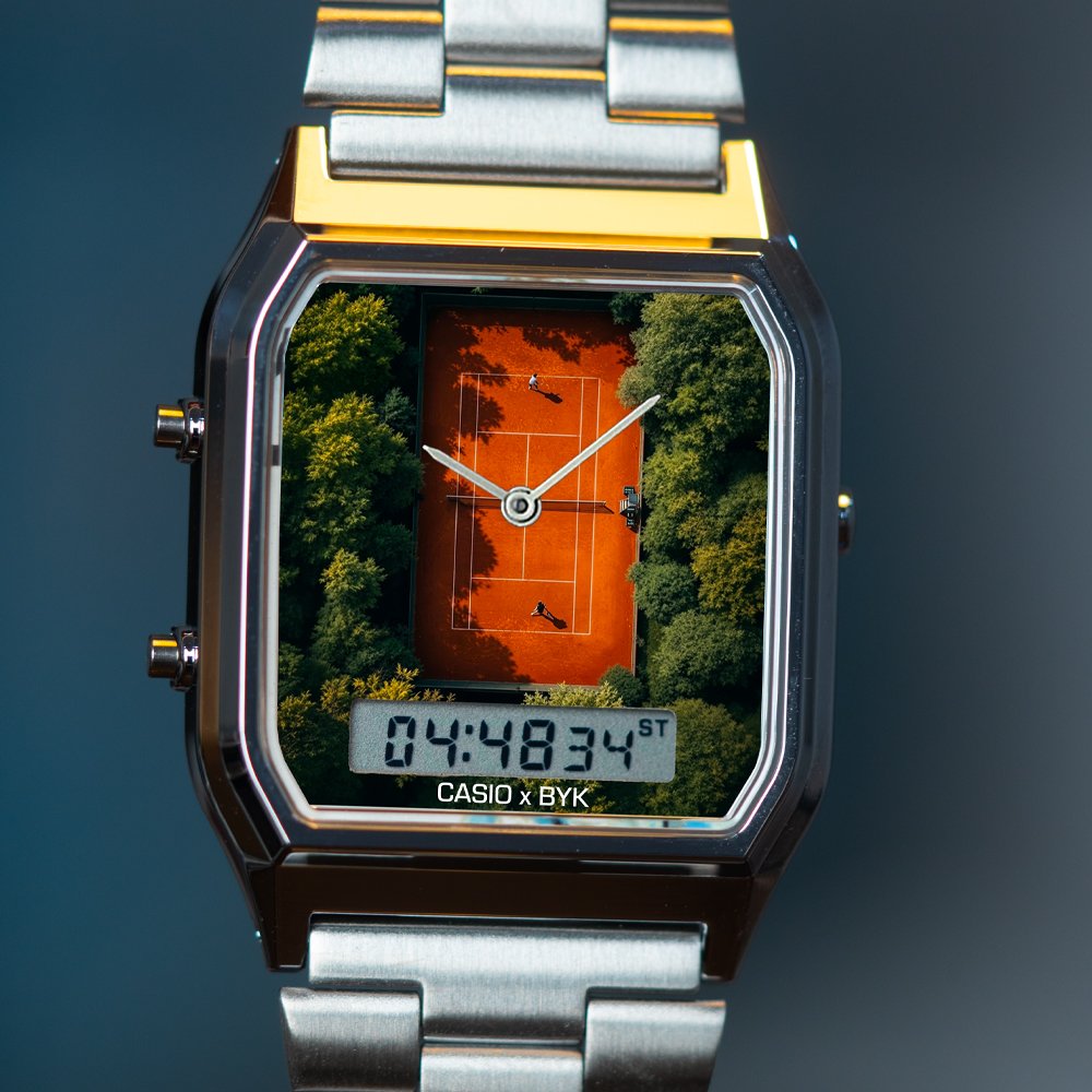 Art Dial Roland Garros Tennis Courts Casio