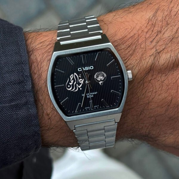 Tonneau shape Casio Black Dial