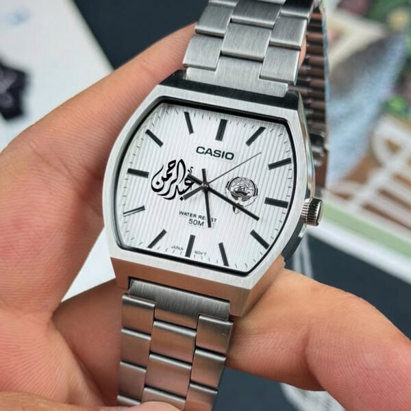 Tonneau shape Casio White Dial